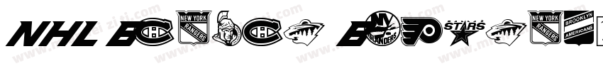 NHL Boston Bruins字体转换